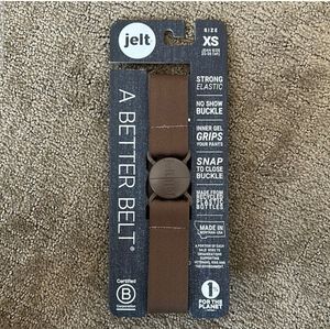Jelt Belt Size XS Made in Montana from Recycled Plastic Bottles - Chestnut